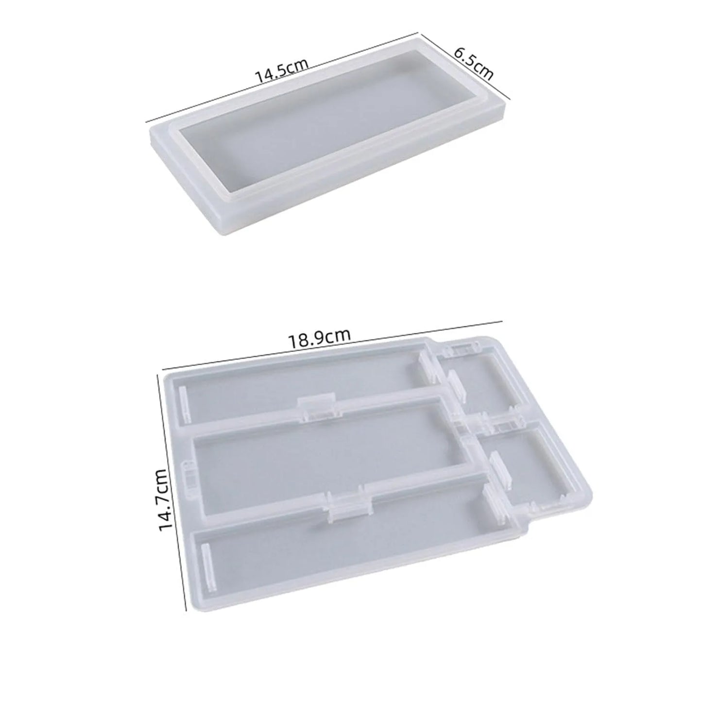 Rectangle Storage Box Resin Mold with Lid