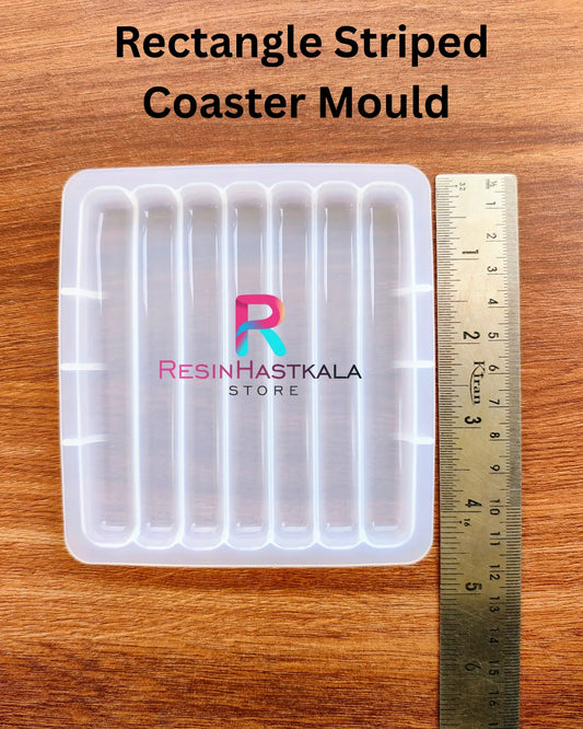 Rectangle Striped Coaster Mould