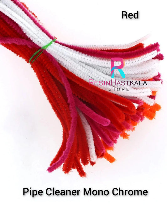 Red Pipe Cleaner Mono Chrome (100 Pcs/Pack)