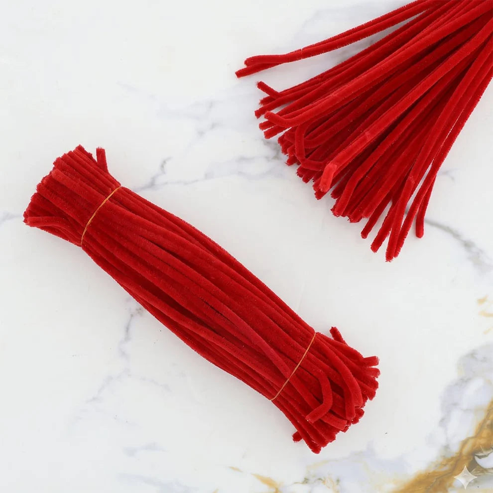 8 mm Premium Pipe Cleaners for Flower Making &  Diy Crafts Projects  – 100 Pcs (Approx.)