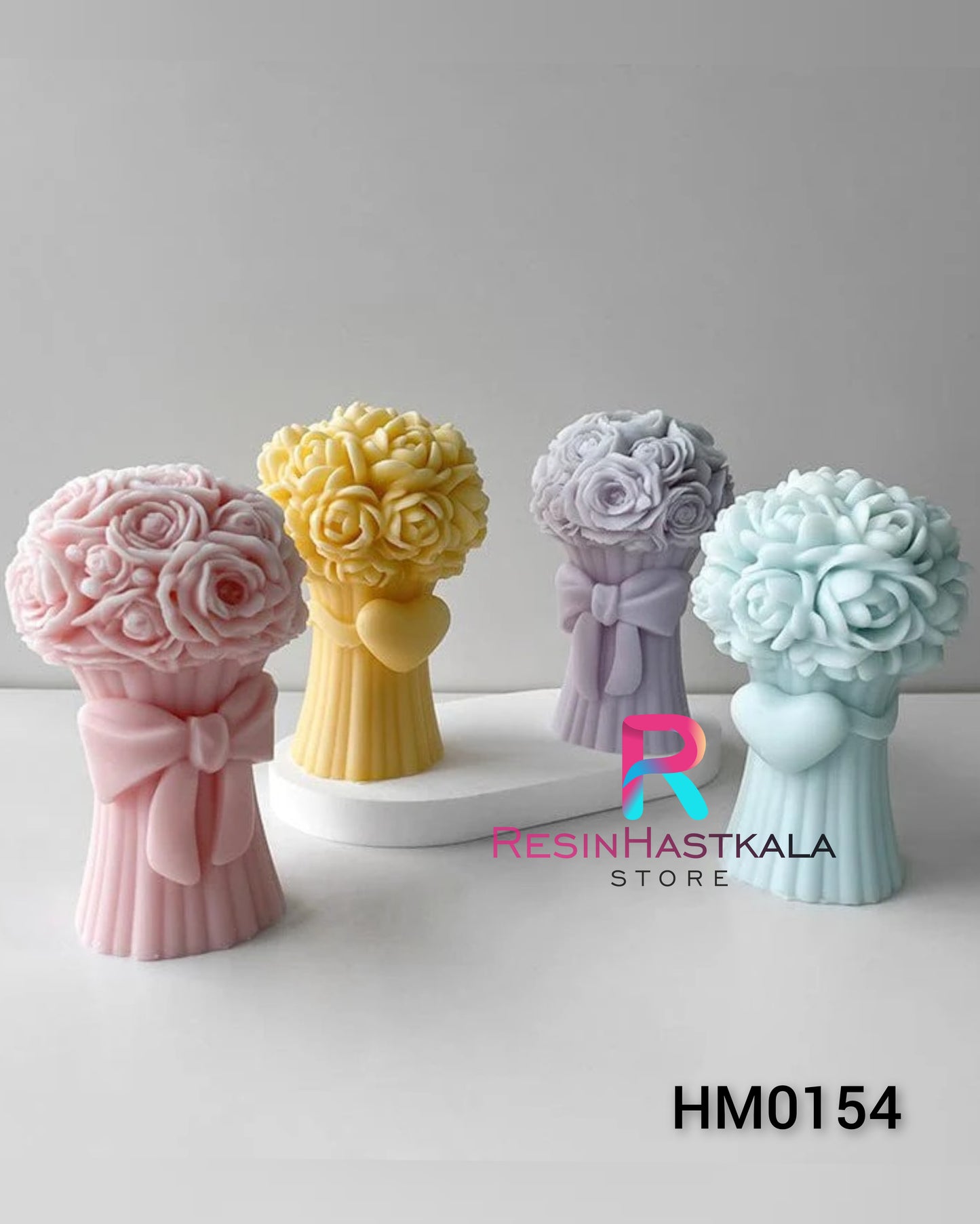 Rose Bouquet Candle Handmade Mould (HM0154)