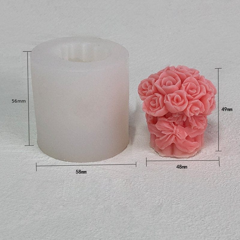 Rose Bouquet Candle Handmade Mould (HM0172)
