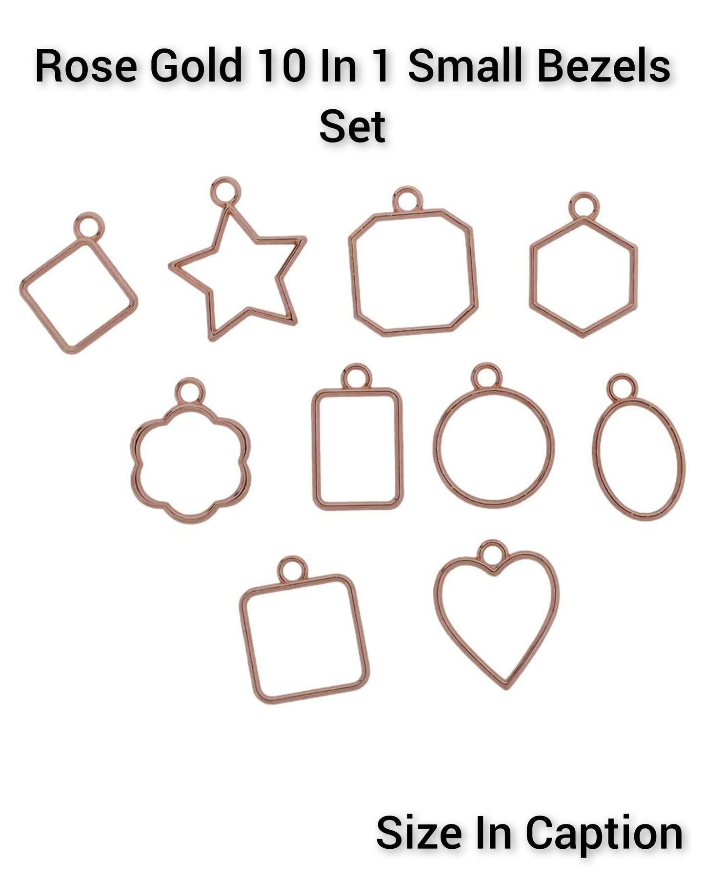 Rose Gold 10 In 1 Small Bezels Set