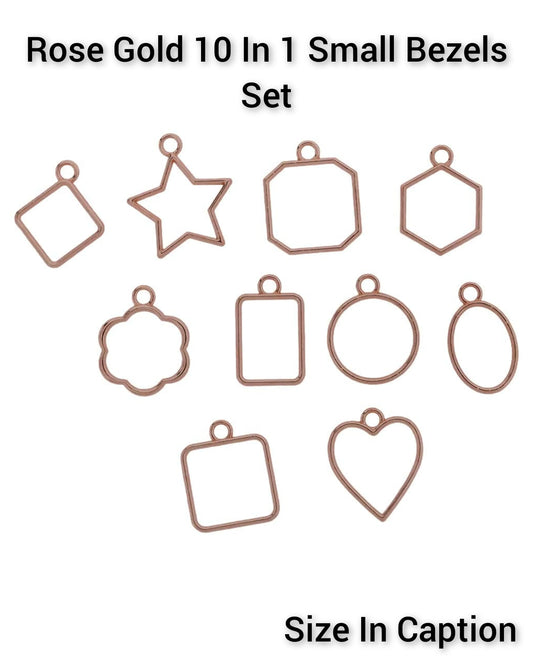 Rose Gold 10 In 1 Small Bezels Set