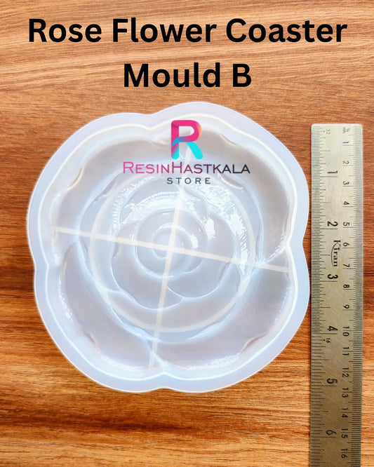 Rose Flower Coaster Mould B