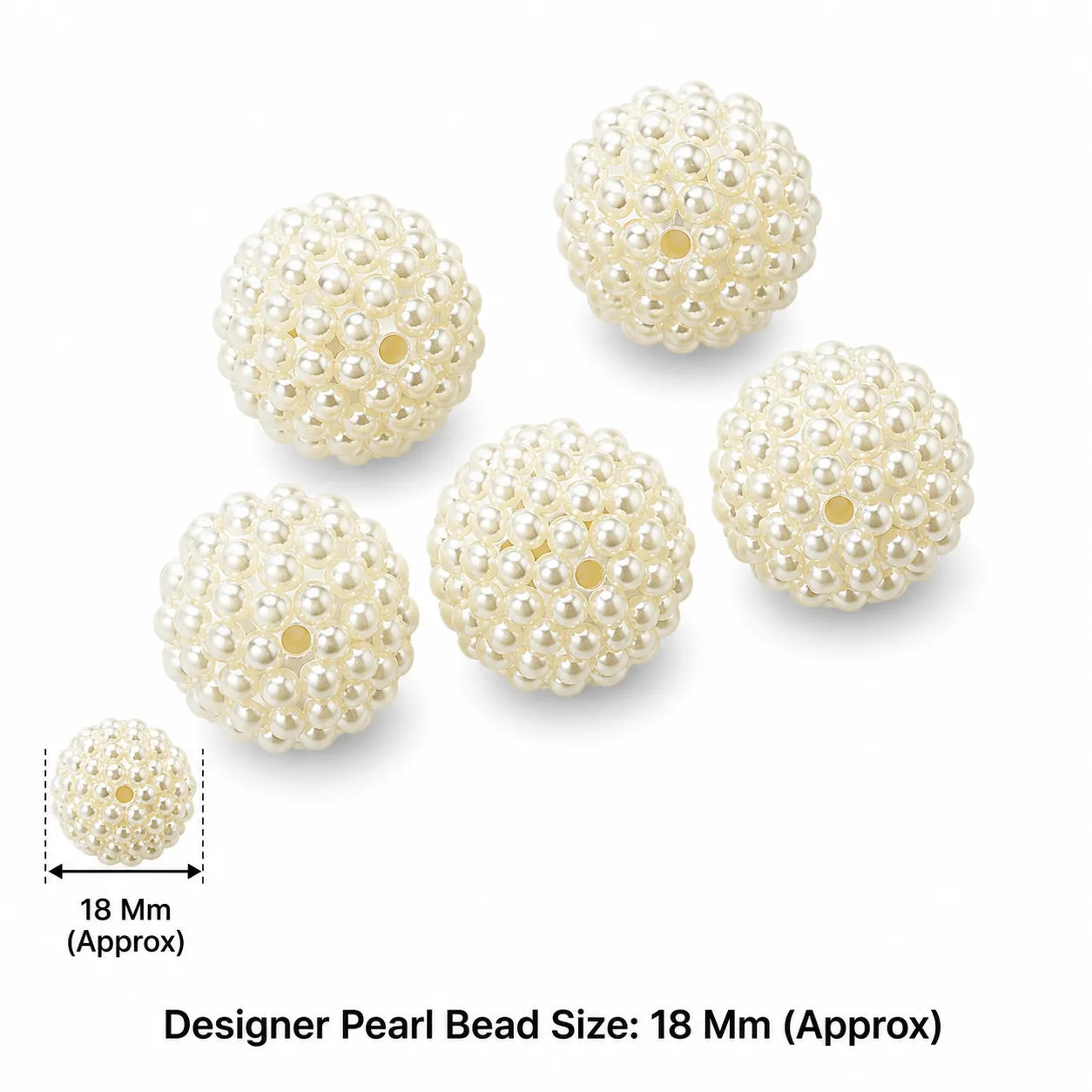 Round Designer Beads (10 Gram Approx)