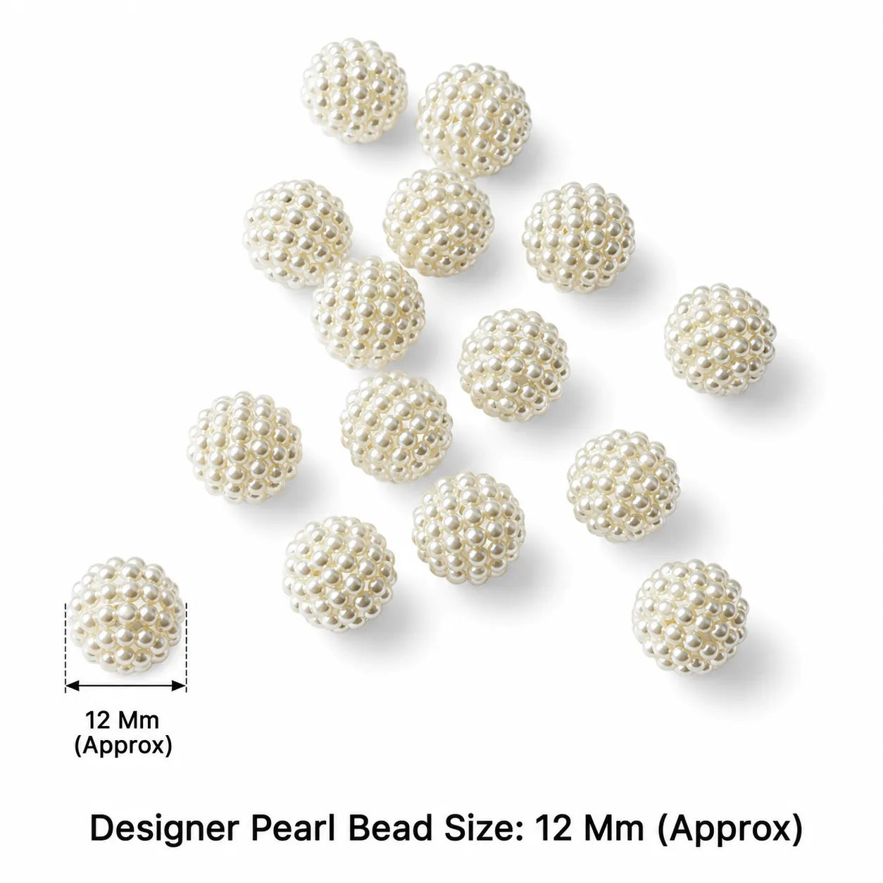 Round Designer Beads (10 Gram Approx)