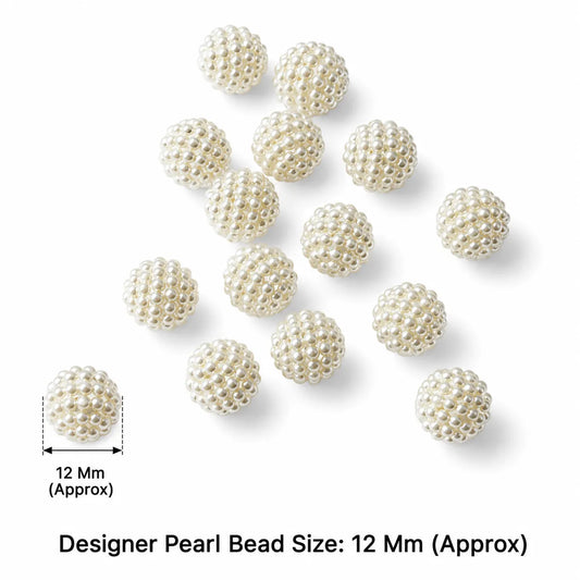 Round Designer Beads (10 Gram Approx)