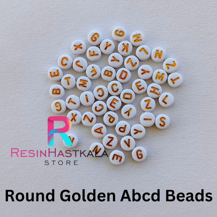 Round Golden Abcd Beads (18-20 Gram) – Resinhastkala Store