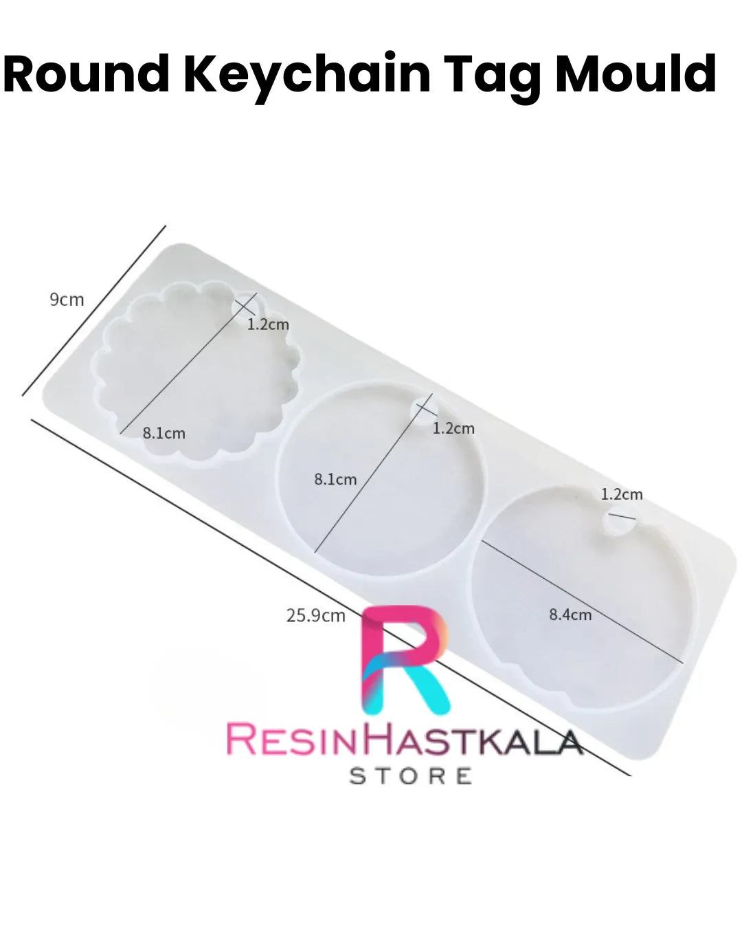 Round Keychain Tag Mould