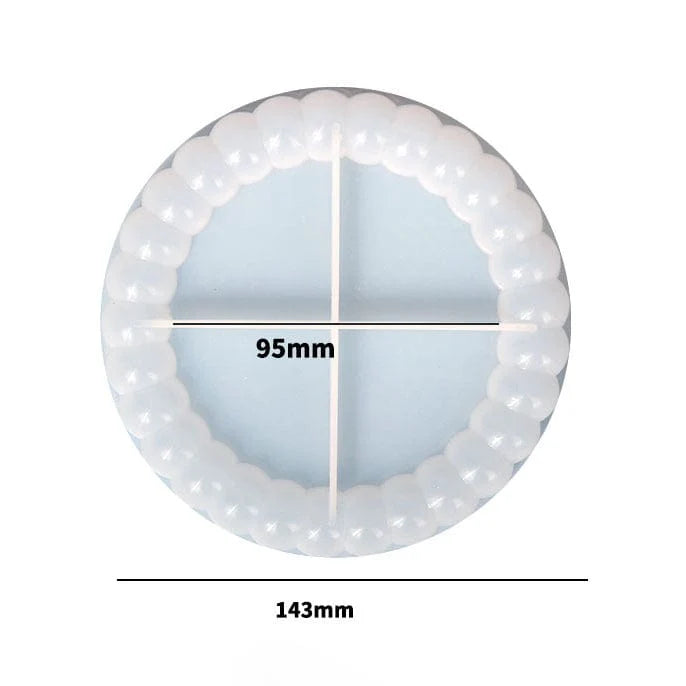 Round Tray Mould With Bubble Border (SM0280)