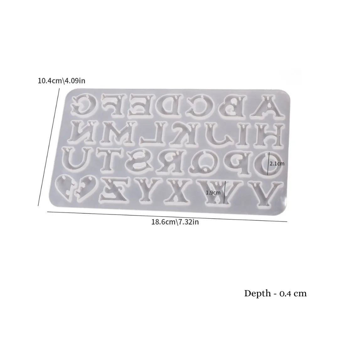 Royal Victorian ABCD Alphabet Mould With Hole