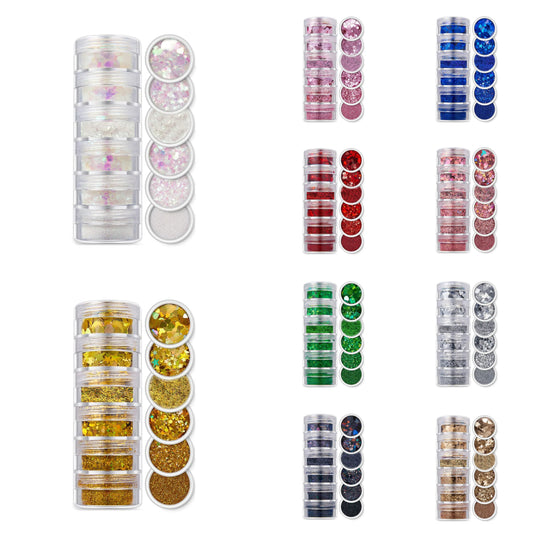 Set Of 10 Combo Of 6 In 1 Glitters