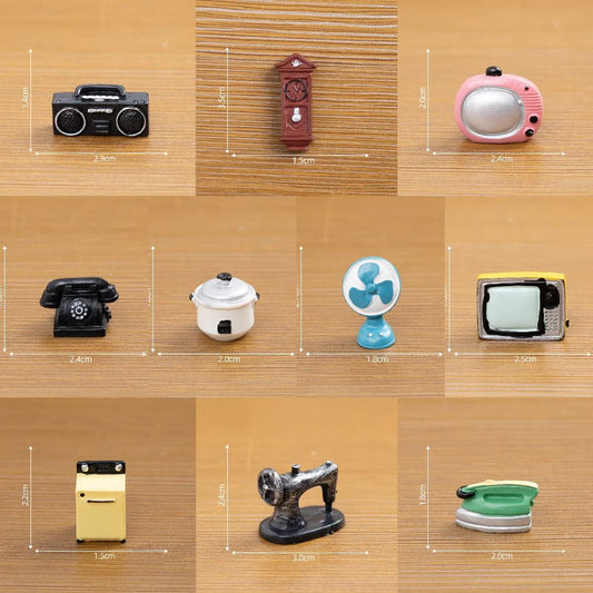 Set Of 10 Home Appliance Miniature