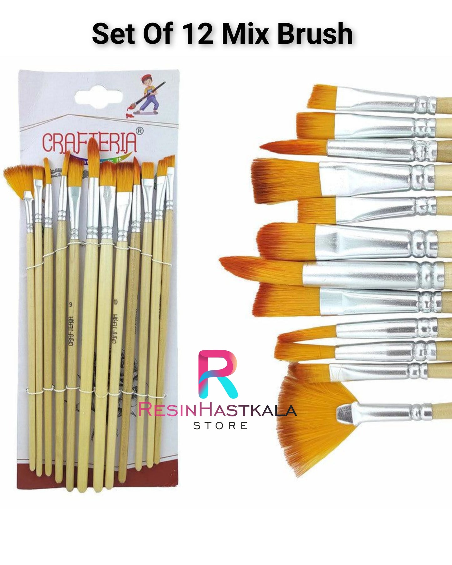 Set Of 12 Mix Brush