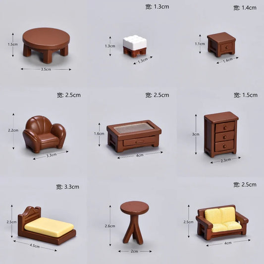 Set Of 13 Home Mini Furniture Miniature
