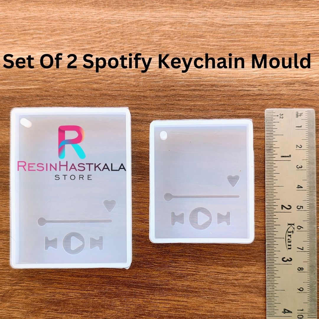 Set Of 2 Spotify Keychain Mould
