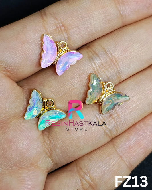 Set Of 3 Butterfly Charms (FZ13)