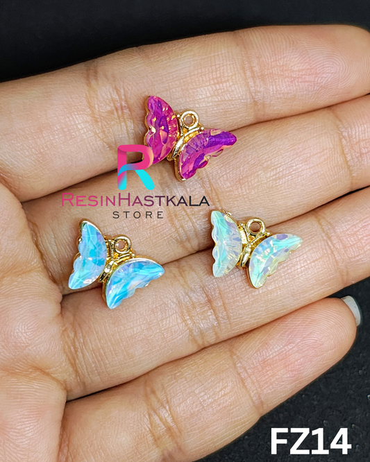 Set Of 3 Butterfly Charms (FZ14)