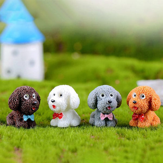 Set Of 4 Dog Miniature