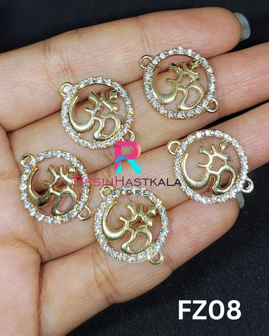 Set Of 5 Om Charms (FZ08)