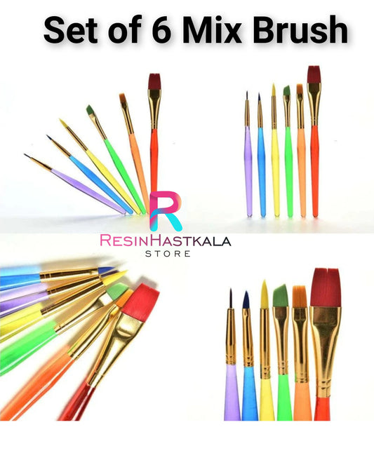 Set Of 6 Mix Brush
