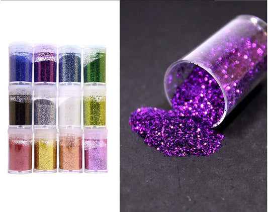 Set of 12 Premium Glitter Collection