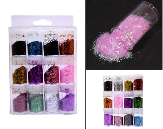 Set of 12 Thread Glitter