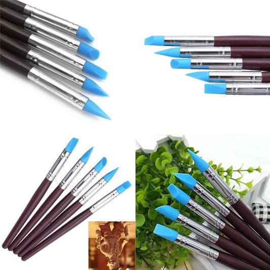 Silicon Brush 5 Piece Set