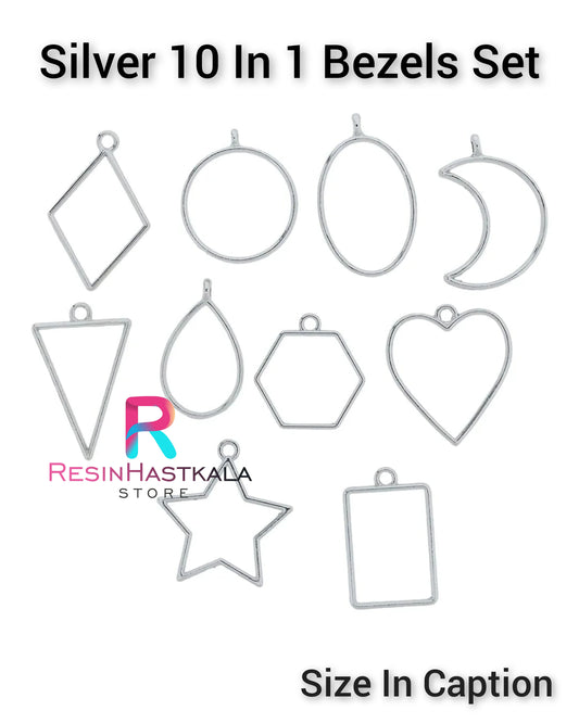 Silver 10 In 1 Bezels Set D