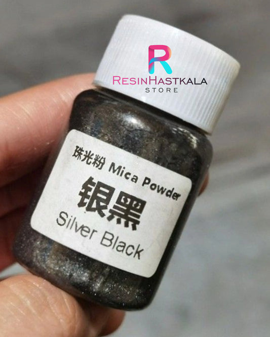 Silver Black Mica Powder (10 Gram)