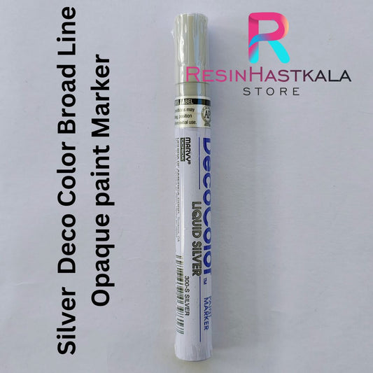 Silver  Deco Color Broad Line Opaque paint Marker