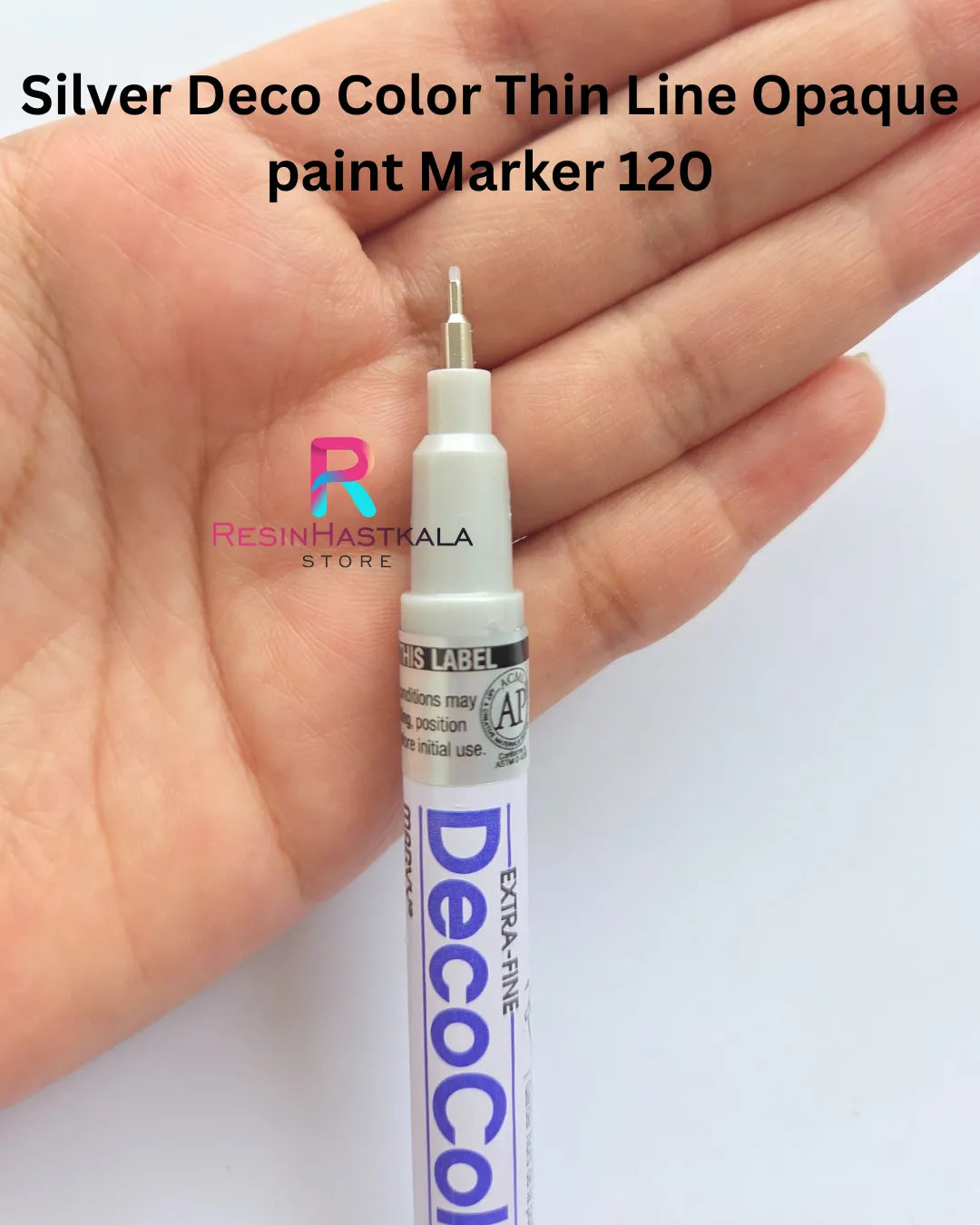 Silver Deco Color Thin Line Opaque paint Marker (120)