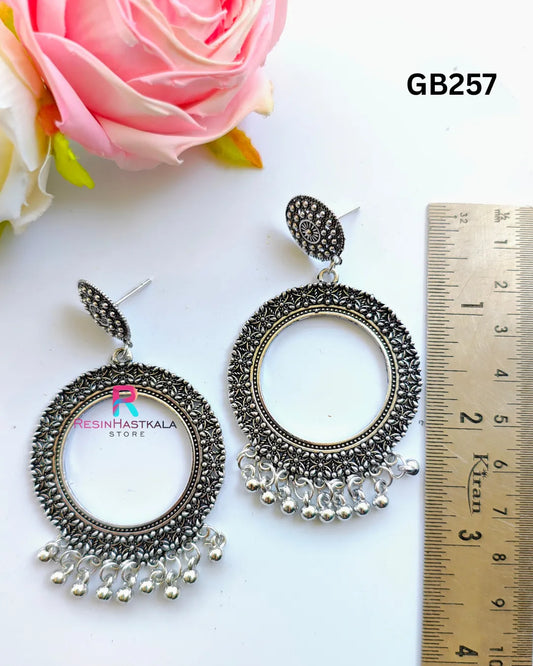 Silver Designer Earring Jumkha (GB257)