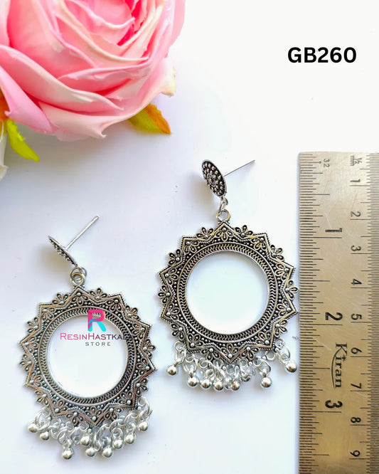 Silver Designer Earring Jumkha (GB260)