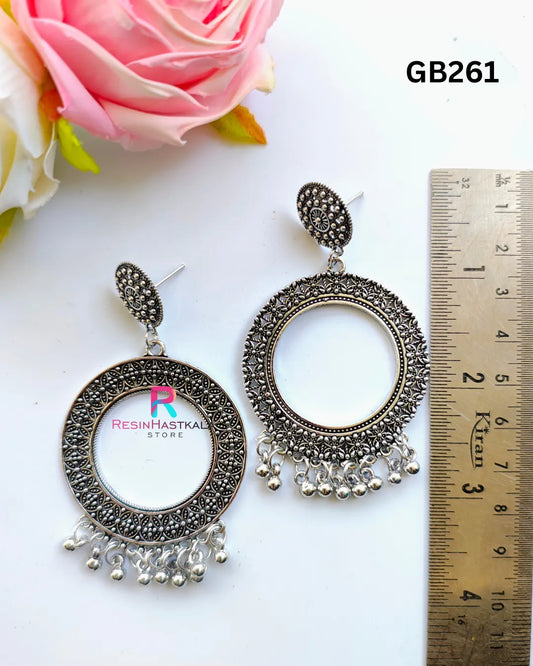 Silver Designer Earring Jumkha (GB261)