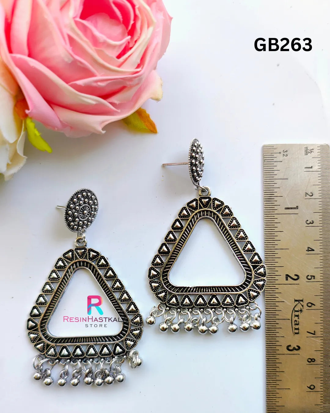 Silver Designer Earring Jumkha (GB263)