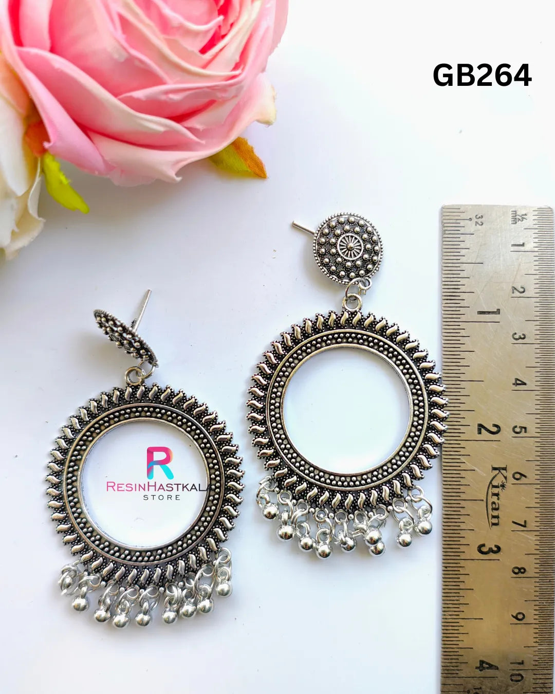 Silver Designer Earring Jumkha (GB264)