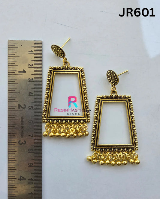 Silver Earring Bezel / Jumkha – JR601