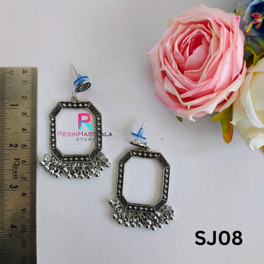 Silver Earring Bezel/Jumkha (SJ08)