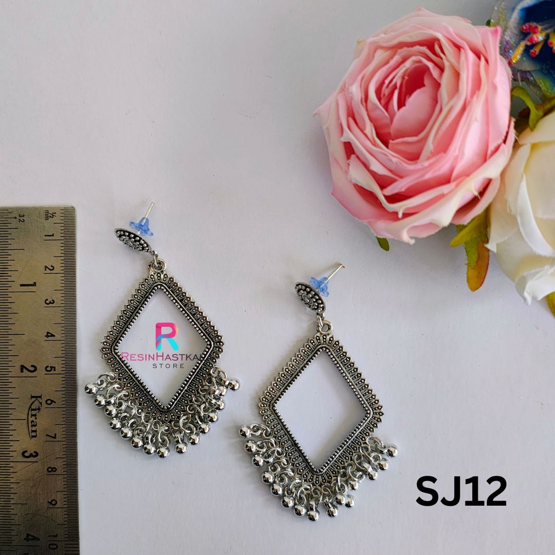 Silver Earring Bezel/Jumkha (SJ12)