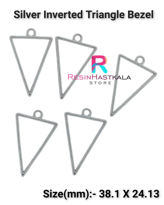 Silver Inverted Triangle Bezel (5 Piece)