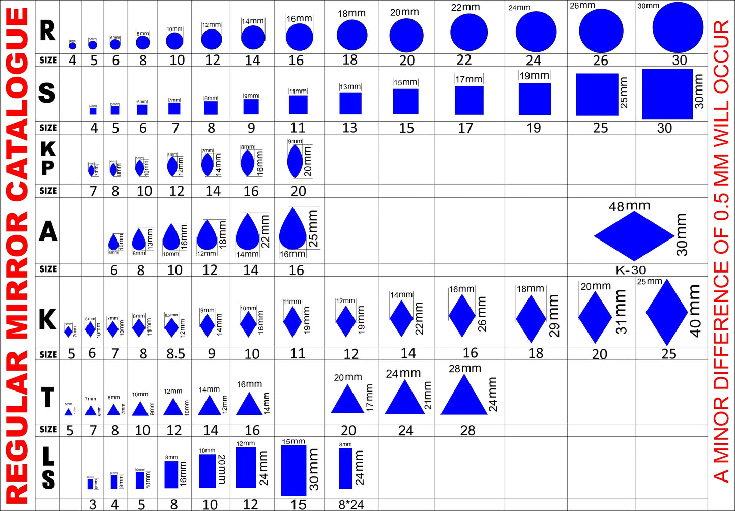 Eye Shape Silver Mirrors for Lippan Art – 50 Gram Pack