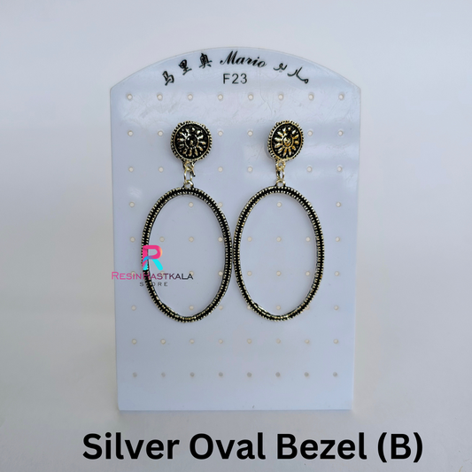 Silver Oval Bezel (B)
