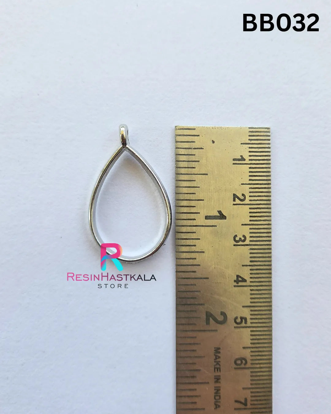 Silver Pendant Bezel (BB032) – 5 Pieces