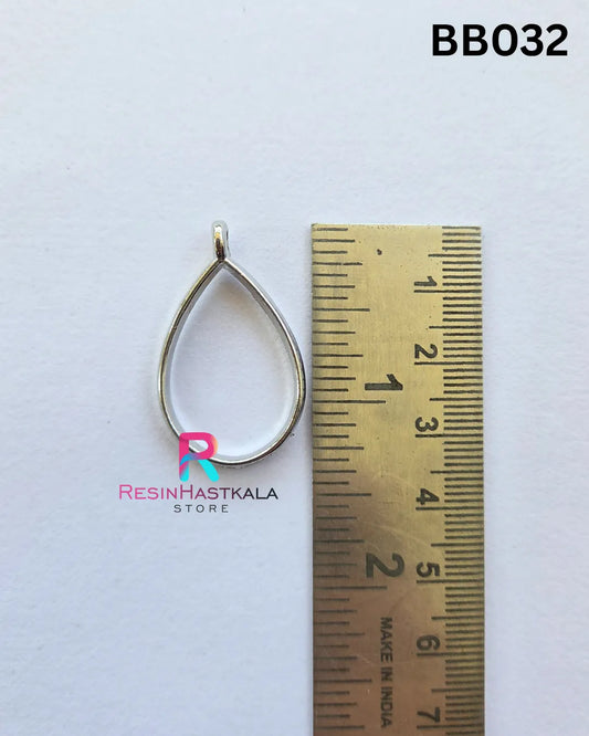 Silver Pendant Bezel (BB032) – 5 Pieces