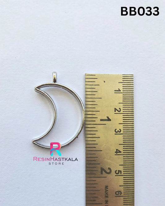 Silver Pendant Bezel (BB033) – 5 Pieces