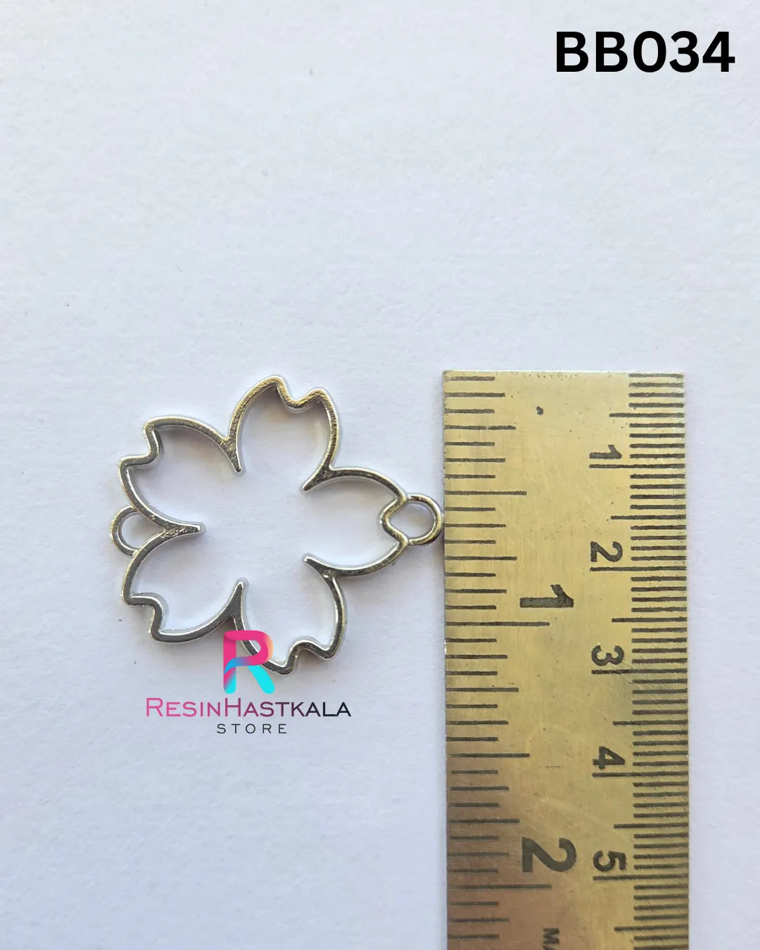 Silver Pendant Bezel (BB034) – 5 Pieces