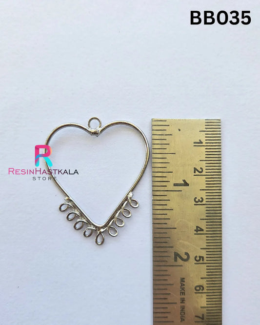 Silver Pendant Bezel (BB035) – 5 Pieces