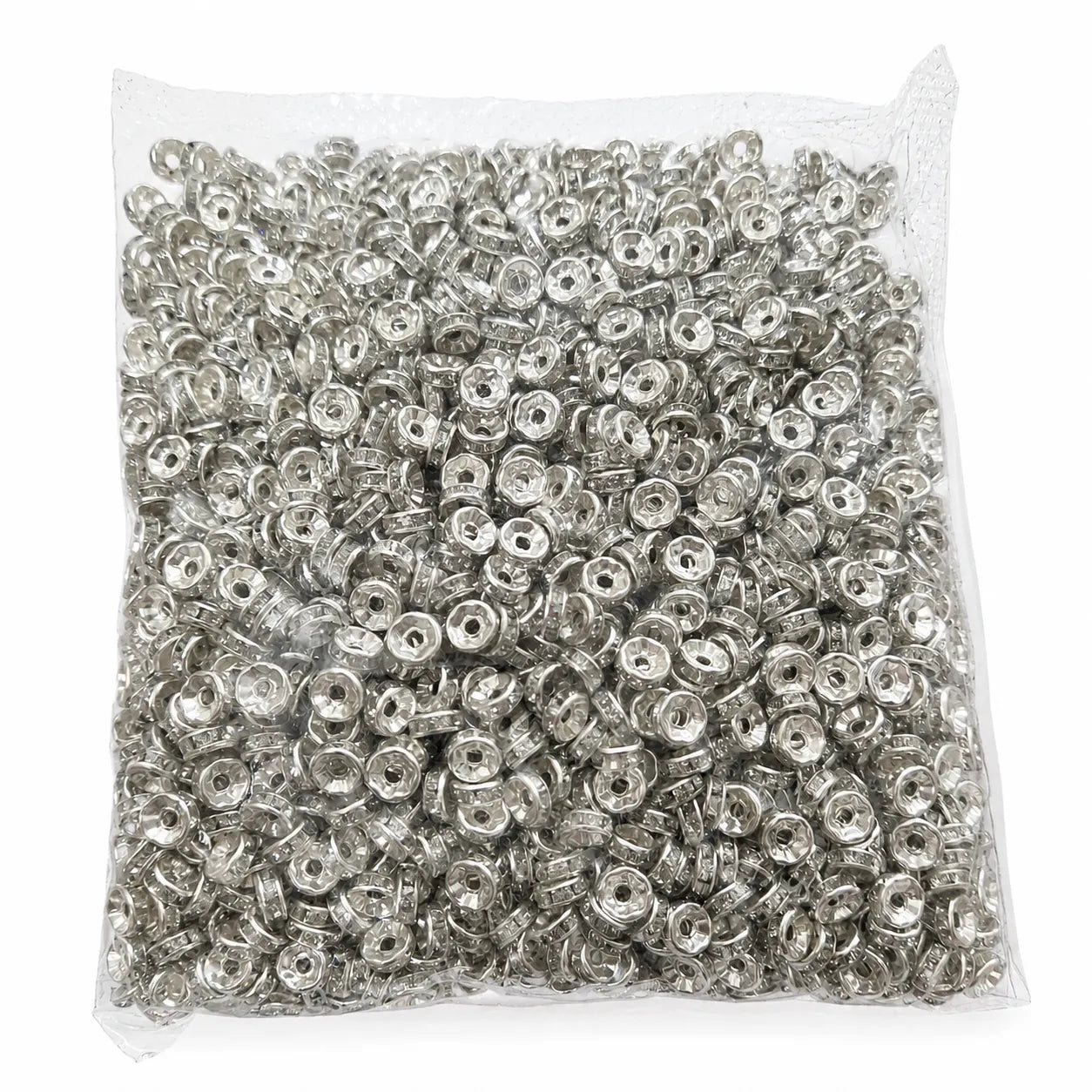 Silver Rakhi Diamond Ring (7 MM) (50 Piece Approx)